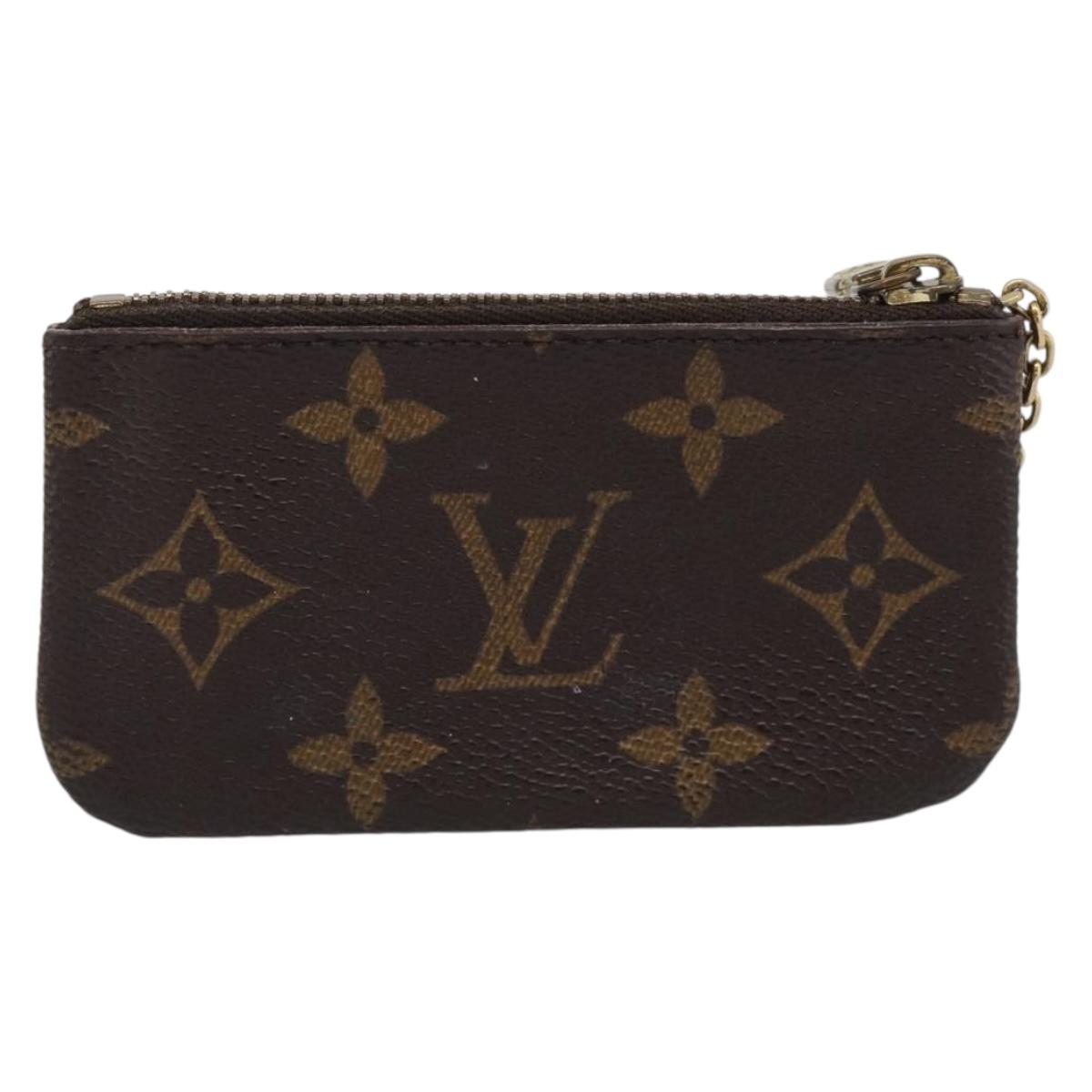 LOUIS VUITTON Monogram Pochette Cles Coin Purse M62650 LV Auth 205743A