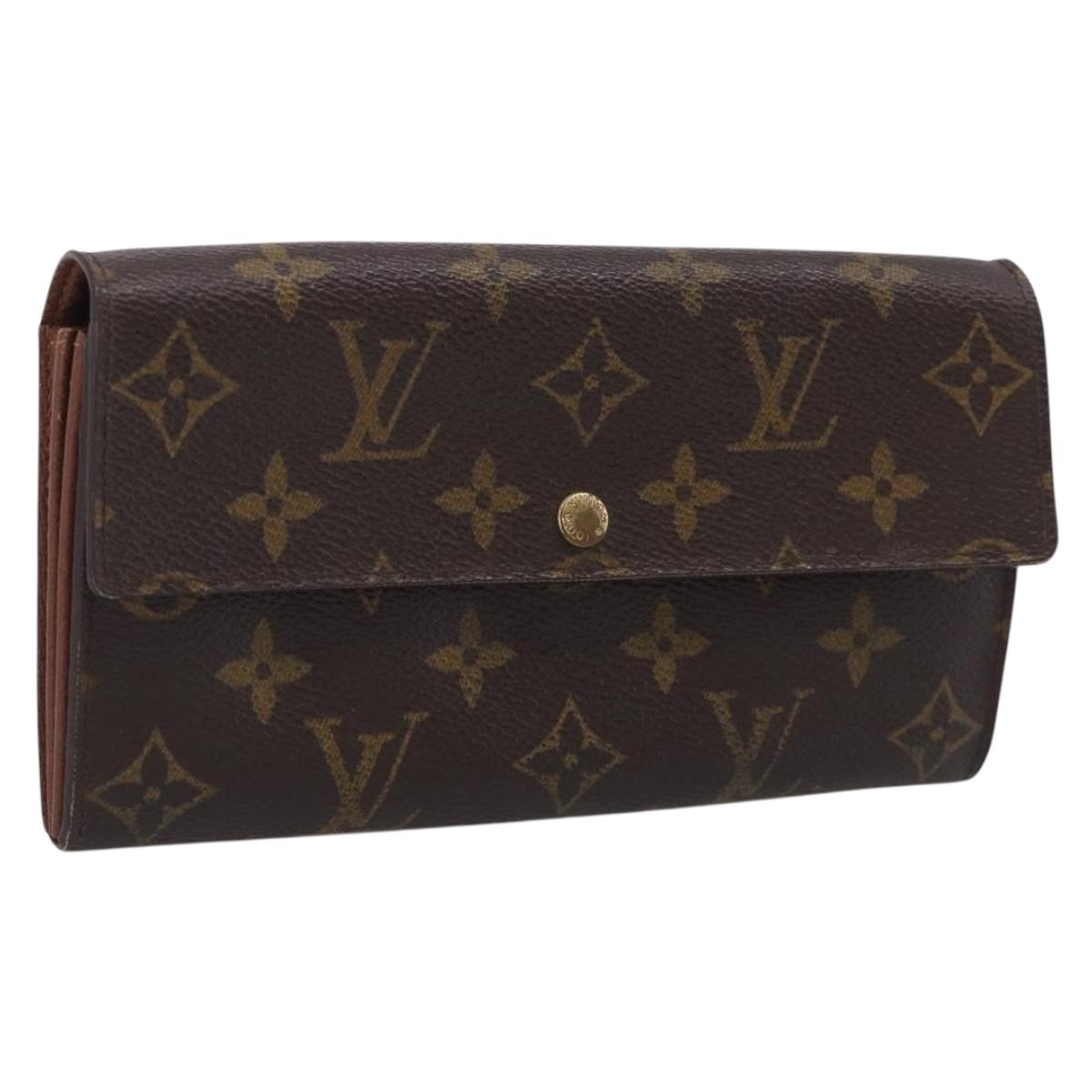 LOUIS VUITTON Monogram Portefeuille Sarah Long Wallet M61734 LV Auth 205745A