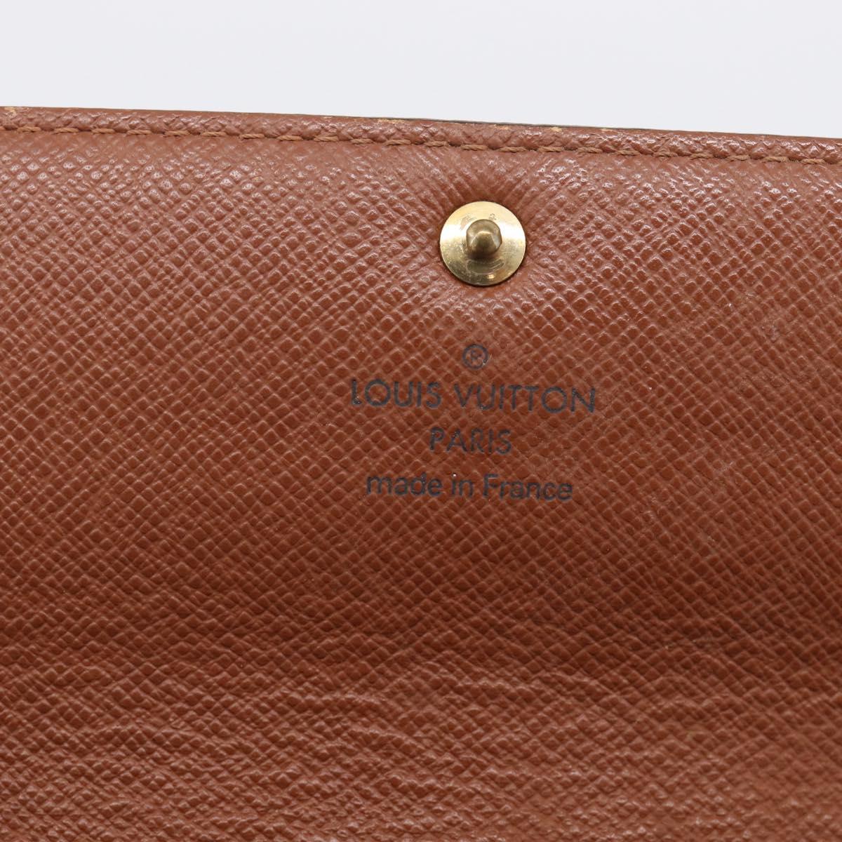 LOUIS VUITTON Monogram Portefeuille Sarah Long Wallet M61734 LV Auth 205745A