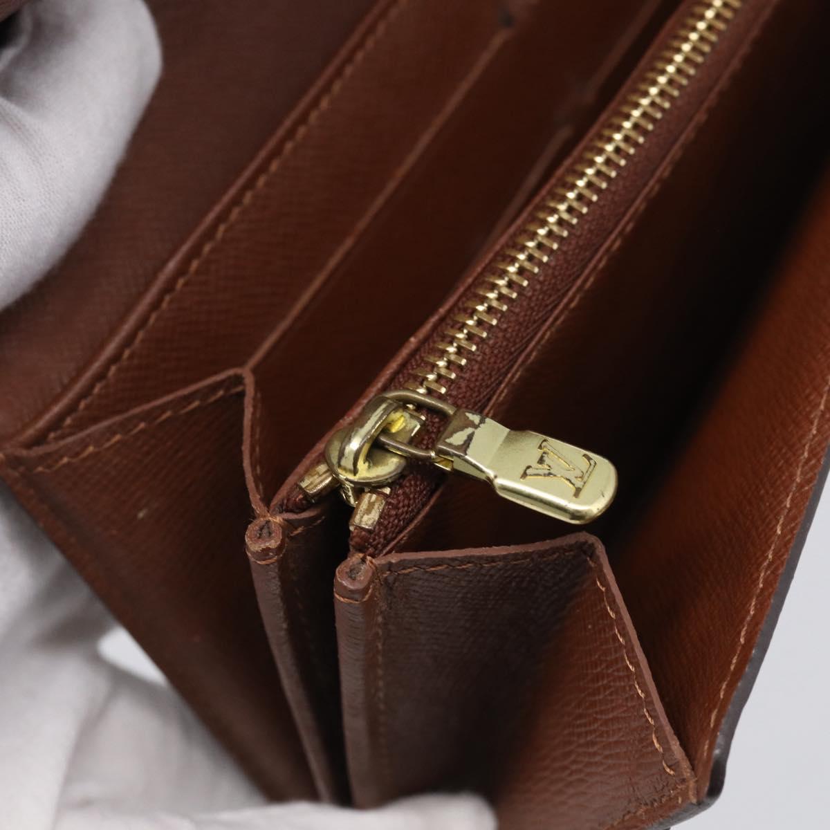 LOUIS VUITTON Monogram Portefeuille Sarah Long Wallet M61734 LV Auth 205745A