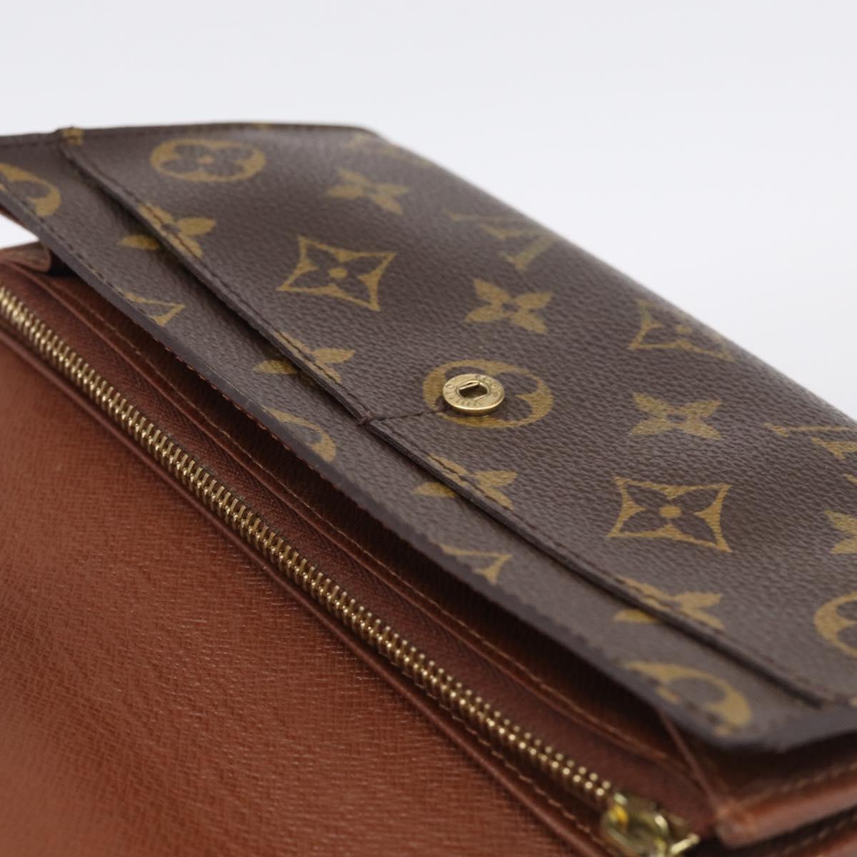 LOUIS VUITTON Monogram Portefeuille Sarah Long Wallet M61734 LV Auth 205745A