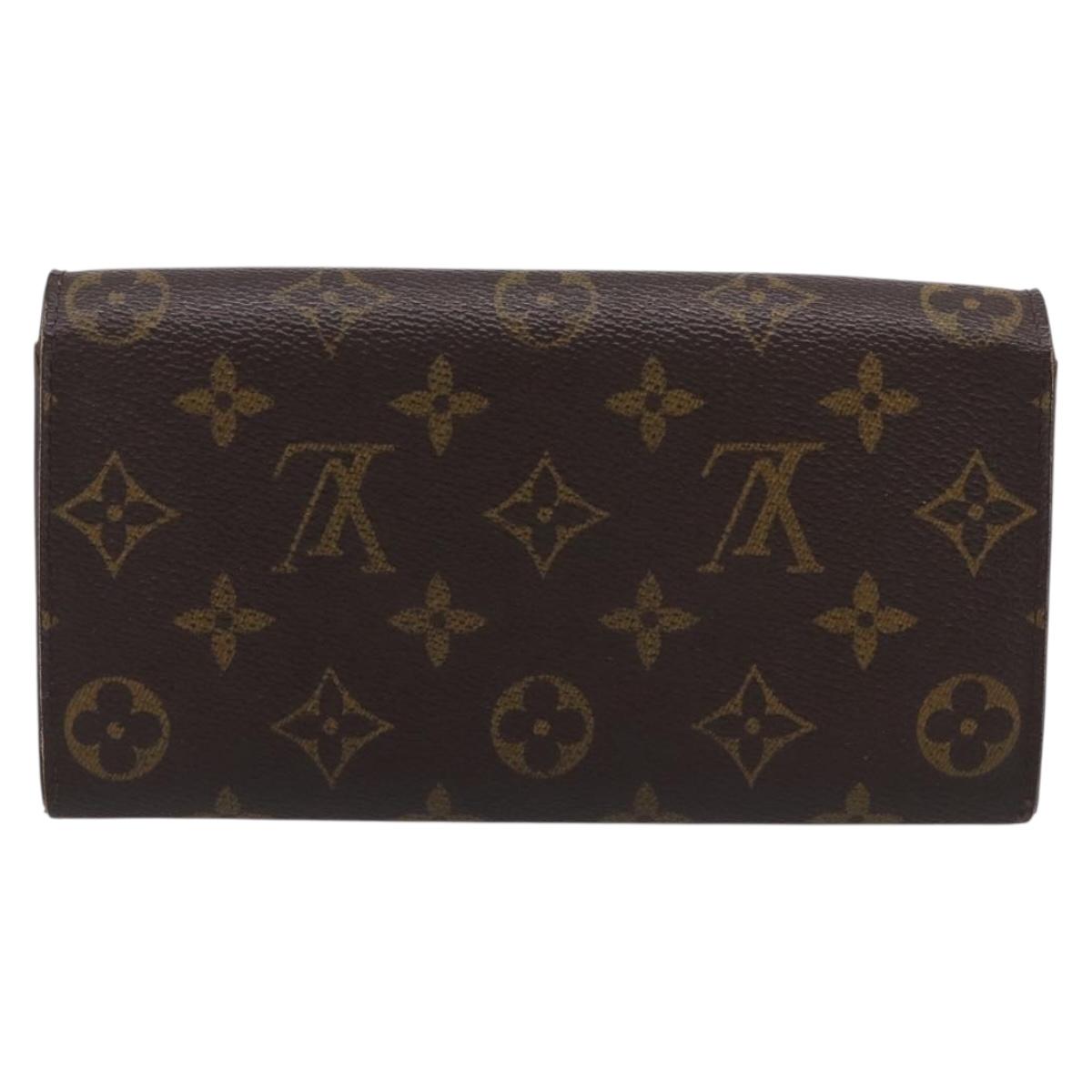LOUIS VUITTON Monogram Portefeuille Sarah Long Wallet M61734 LV Auth 205745A