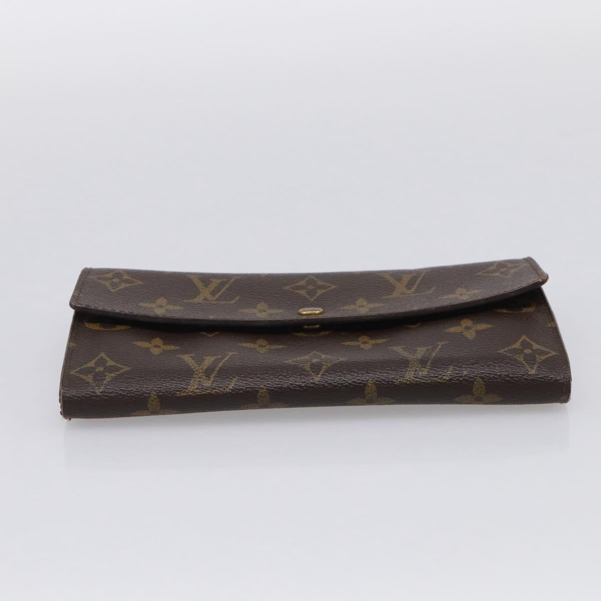 LOUIS VUITTON Monogram Portefeuille Sarah Long Wallet M61734 LV Auth 205745A