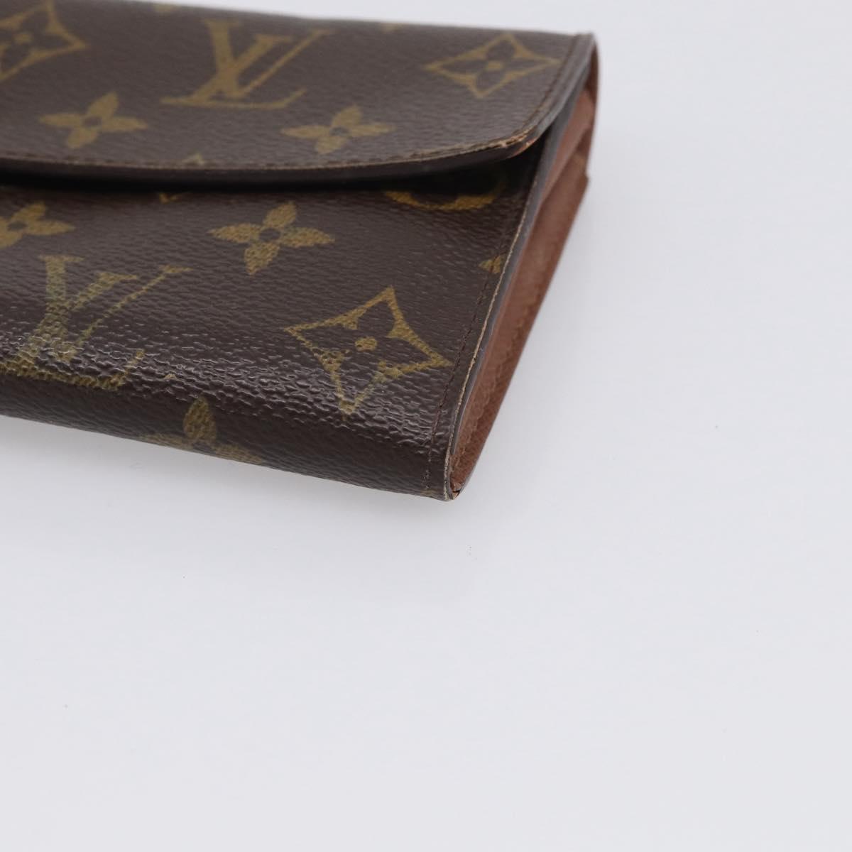 LOUIS VUITTON Monogram Portefeuille Sarah Long Wallet M61734 LV Auth 205745A