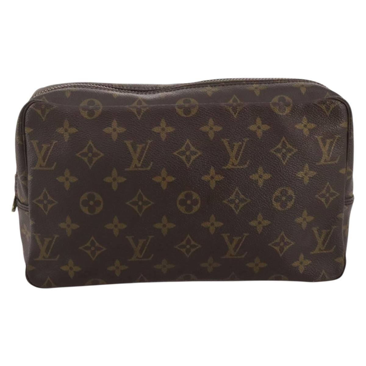 LOUIS VUITTON Monogram Trousse Toilette 28 Clutch Bag M47522 LV Auth 205807