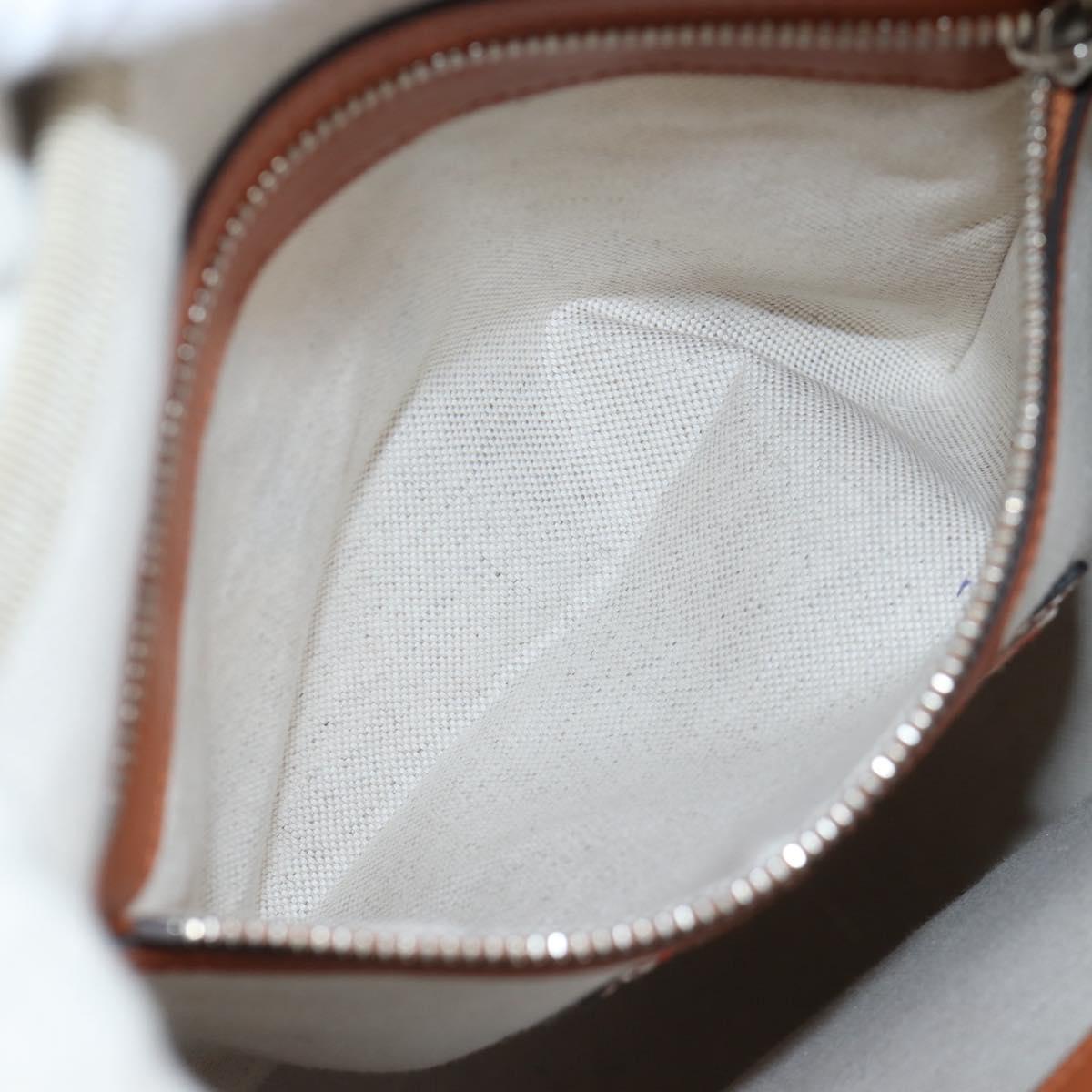 GUCCI Interlocking G Medium Backpack Nylon Brown Silver 696013 Auth 205808A