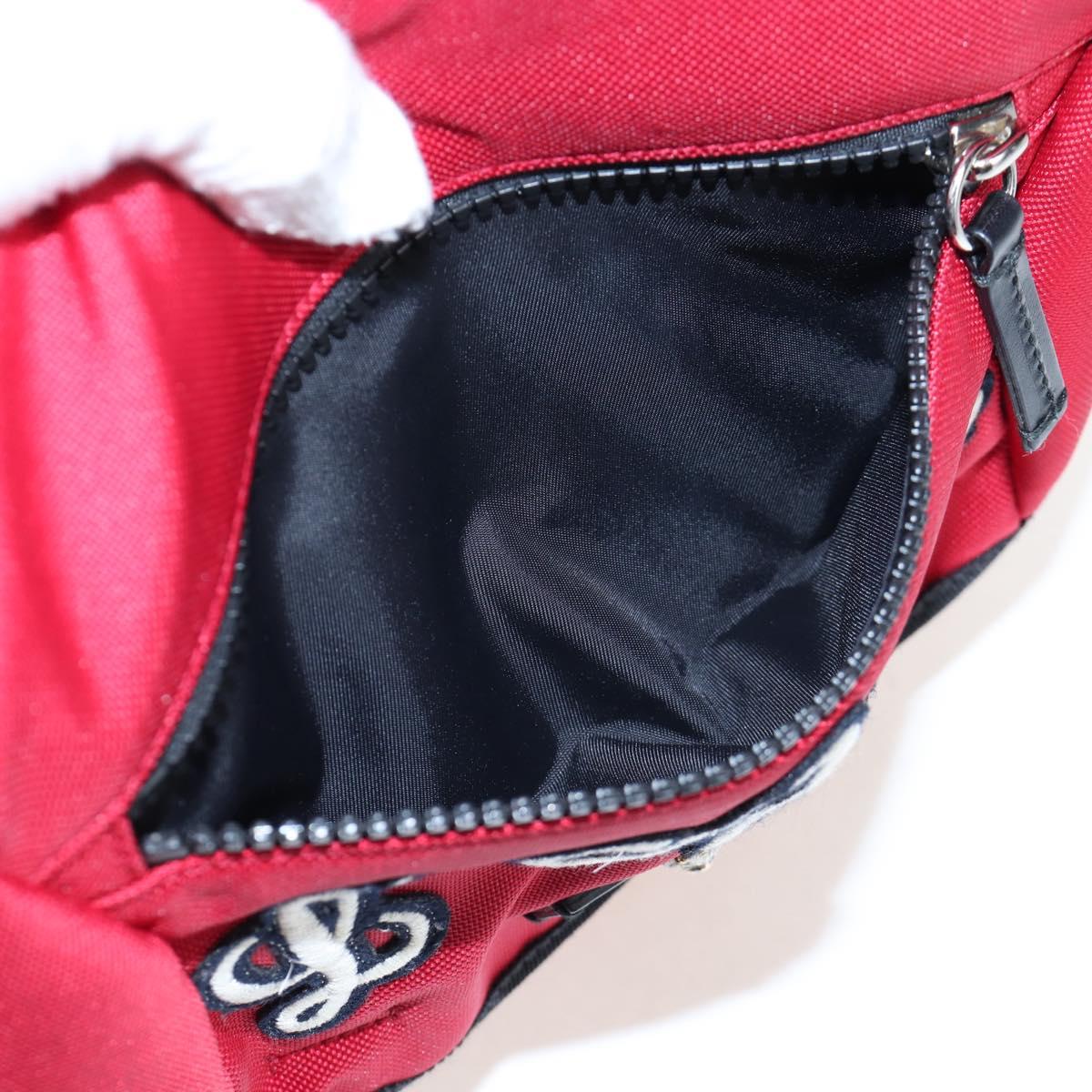GUCCI Embroidery Tiger Web Sherry Line Backpack Canvas Red 429037 Auth 205809V