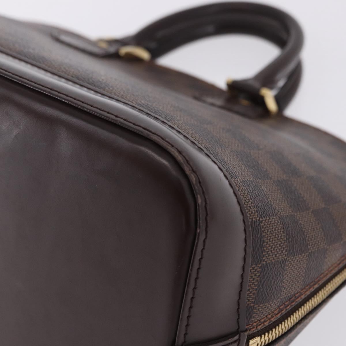 LOUIS VUITTON Damier Ebene Alma Hand Bag N51131 LV Auth 205811A