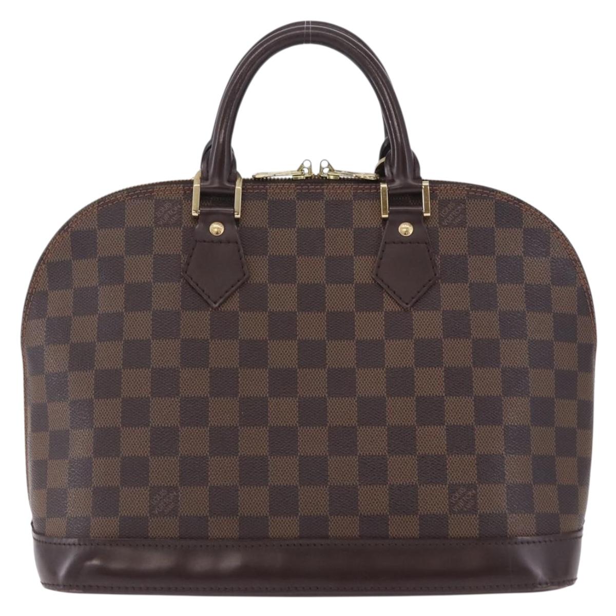 LOUIS VUITTON Damier Ebene Alma Hand Bag N51131 LV Auth 205811A