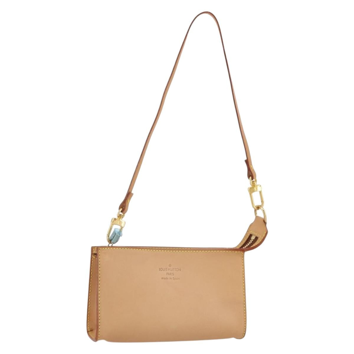 LOUIS VUITTON Nomad Cabas Cruise Pouch Beige LV Auth 205813A