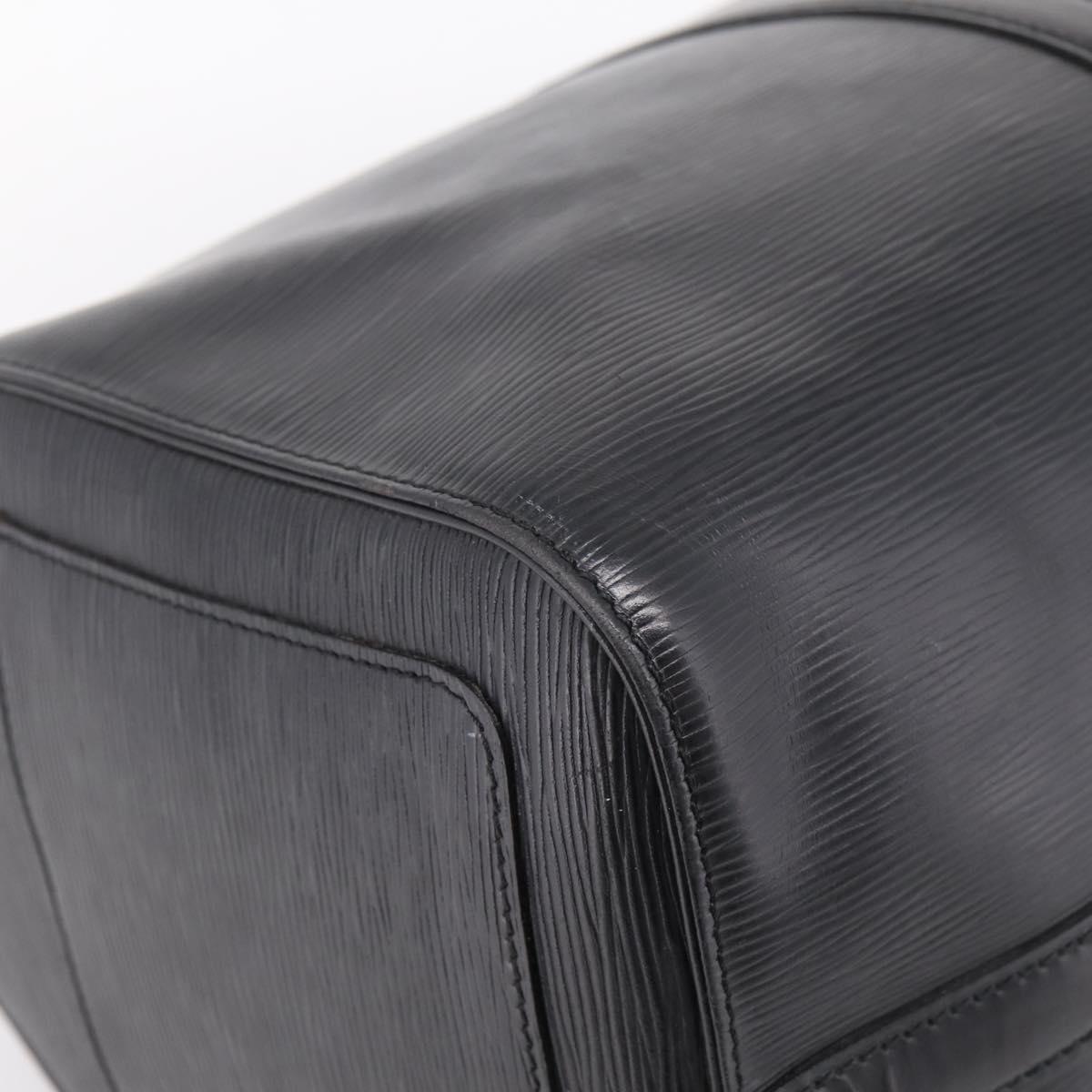 LOUIS VUITTON Epi Keepall 45 Boston Bag Noir M42972 LV Auth 205821A