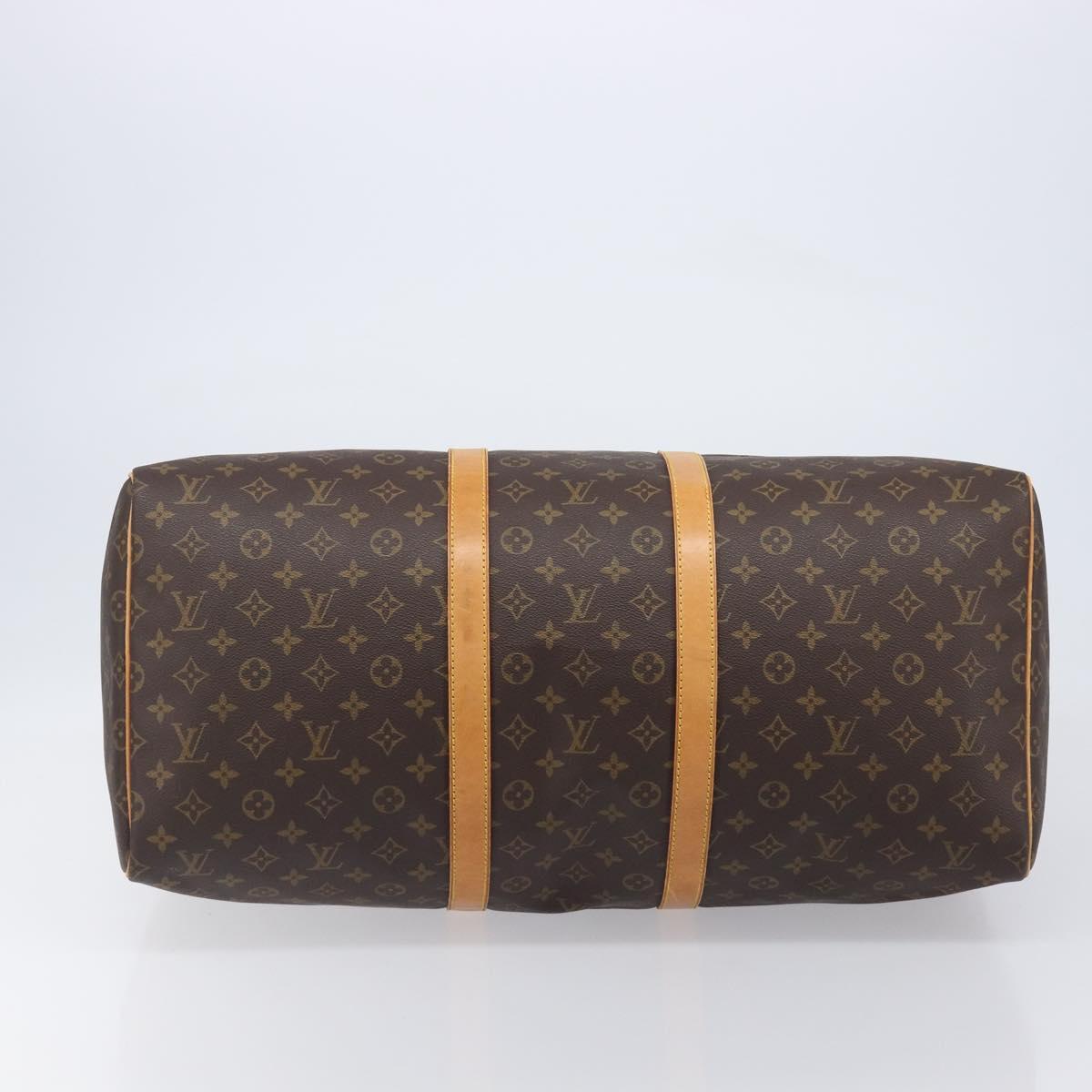 LOUIS VUITTON Monogram Keepall 55 Boston Bag M41424 LV Auth 205835A