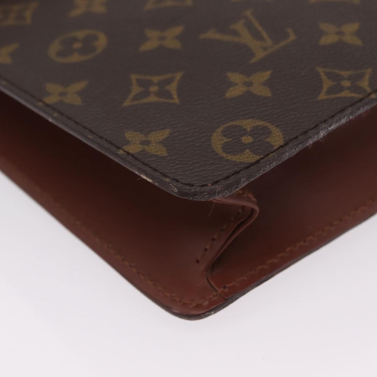 LOUIS VUITTON Monogram Porte Documents Bandouliere Bag M53338 LV Auth 205837A