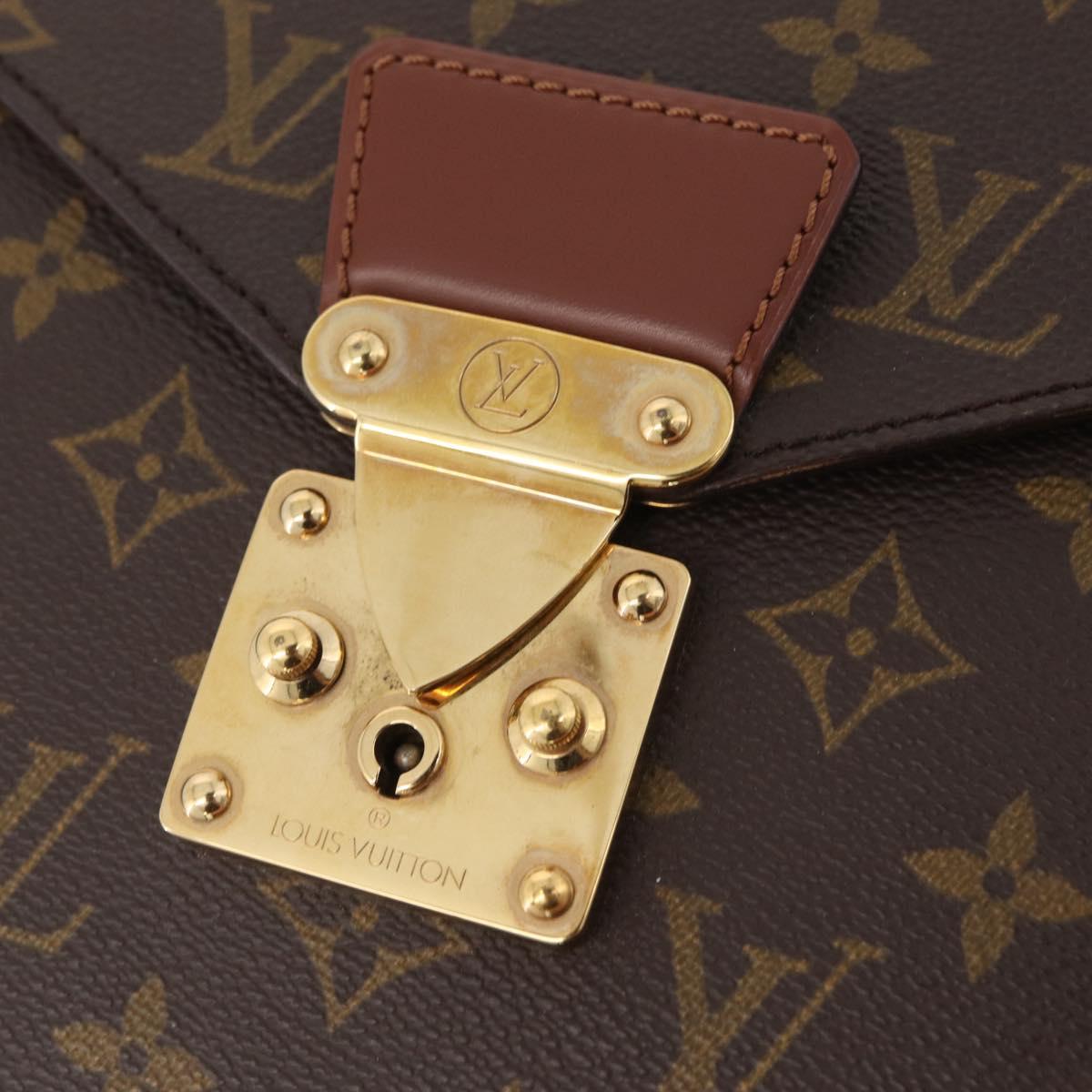 LOUIS VUITTON Monogram Porte Documents Bandouliere Bag M53338 LV Auth 205837A