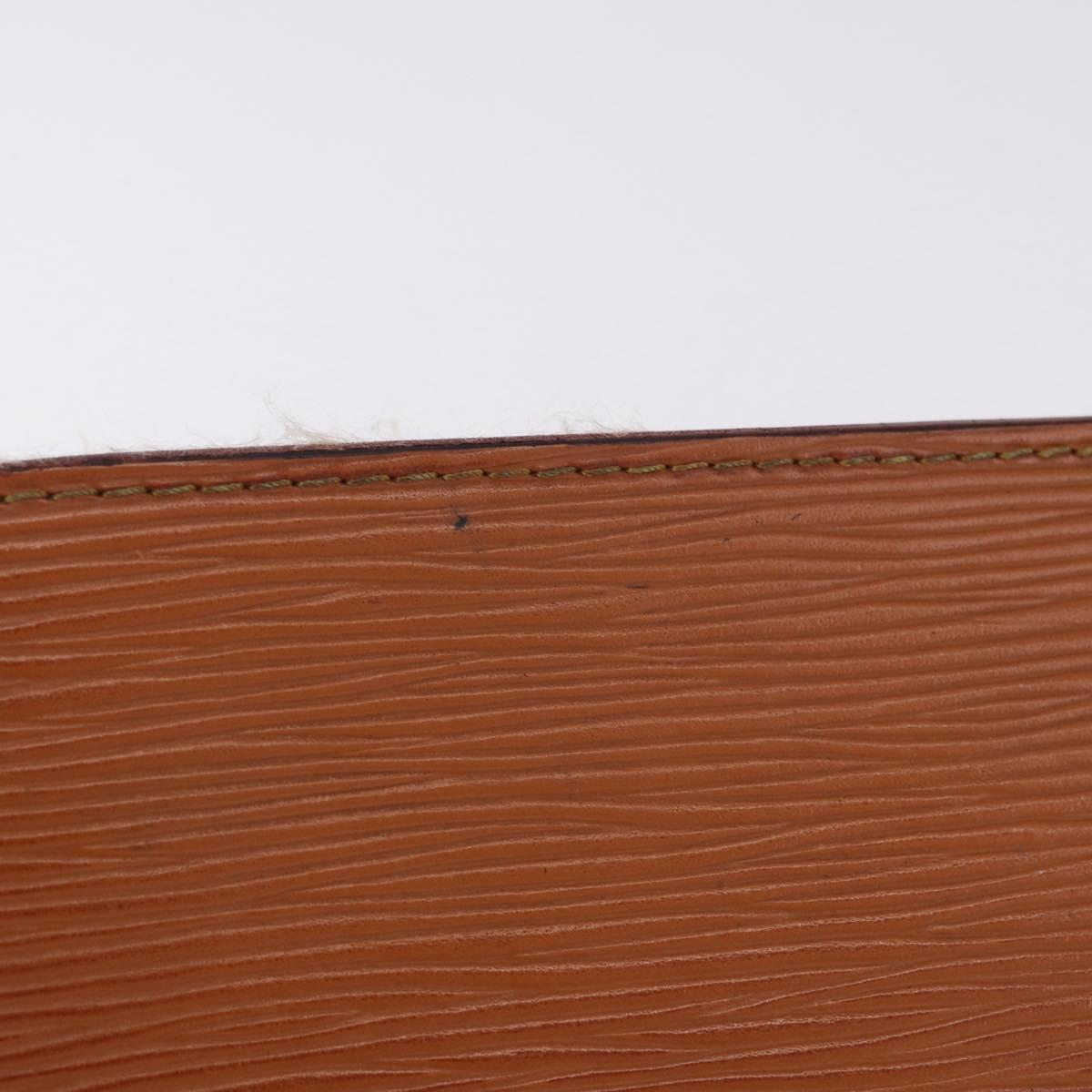 LOUIS VUITTON Epi Pochette Homme Clutch Bag Zipangu Gold M52528 LV Auth 205841