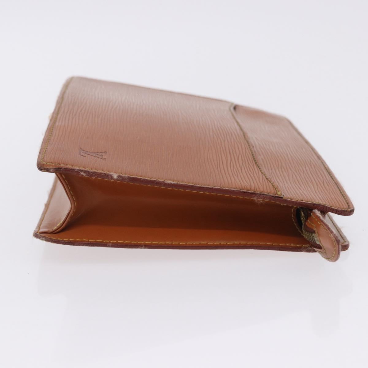 LOUIS VUITTON Epi Pochette Homme Clutch Bag Zipangu Gold M52528 LV Auth 205841