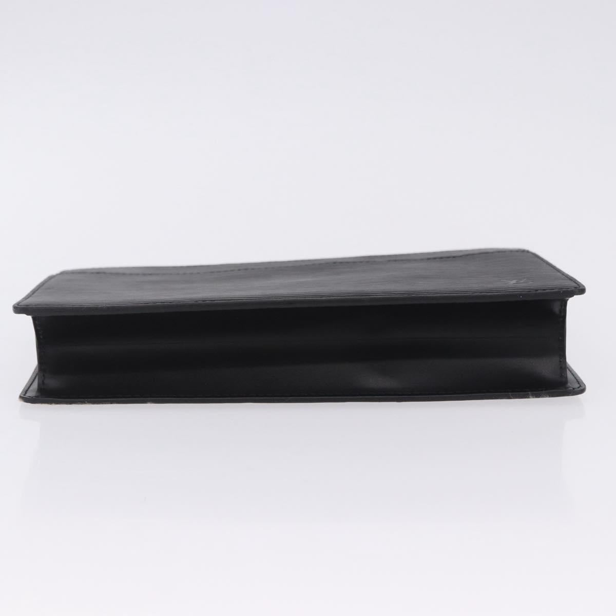 LOUIS VUITTON Epi Pochette Homme Clutch Bag Black M52522 LV Auth 205843A