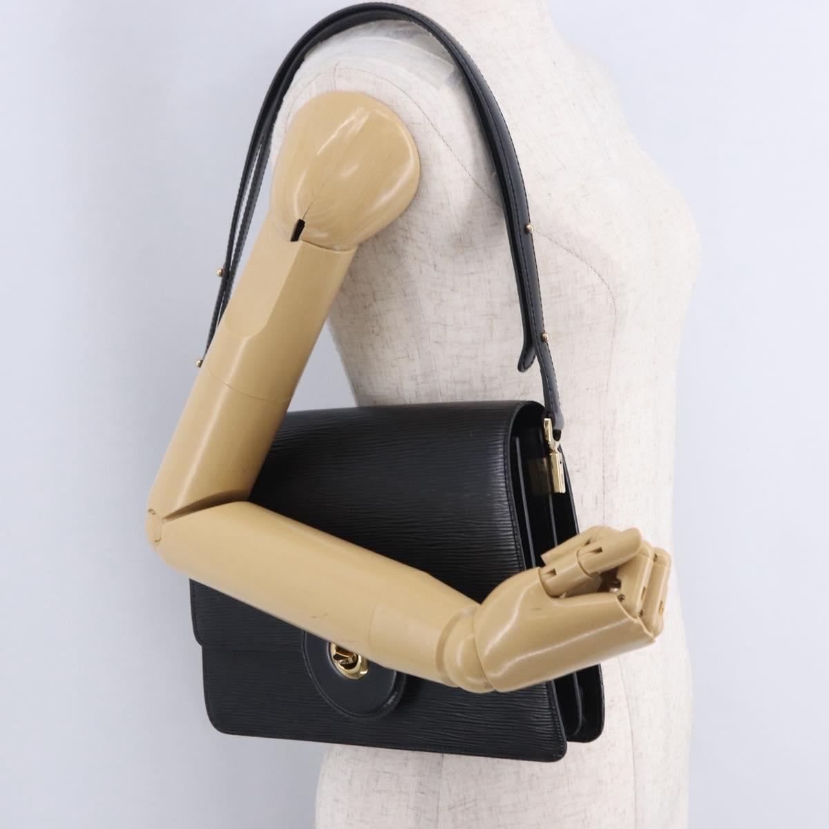 LOUIS VUITTON Epi Free Run Shoulder Bag Black M52402 LV Auth 205844A