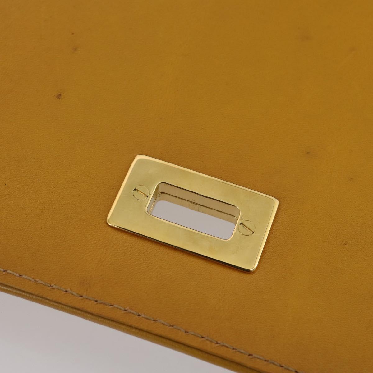 FENDI Shoulder Bag Canvas Brown Gold Tone Auth 205851A
