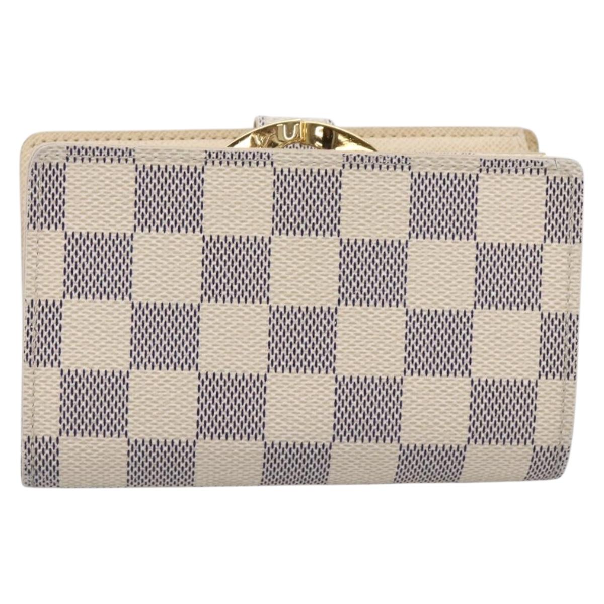LOUIS VUITTON Damier Azur Portefeuille Viennois Wallet N61676 LV Auth 205857V