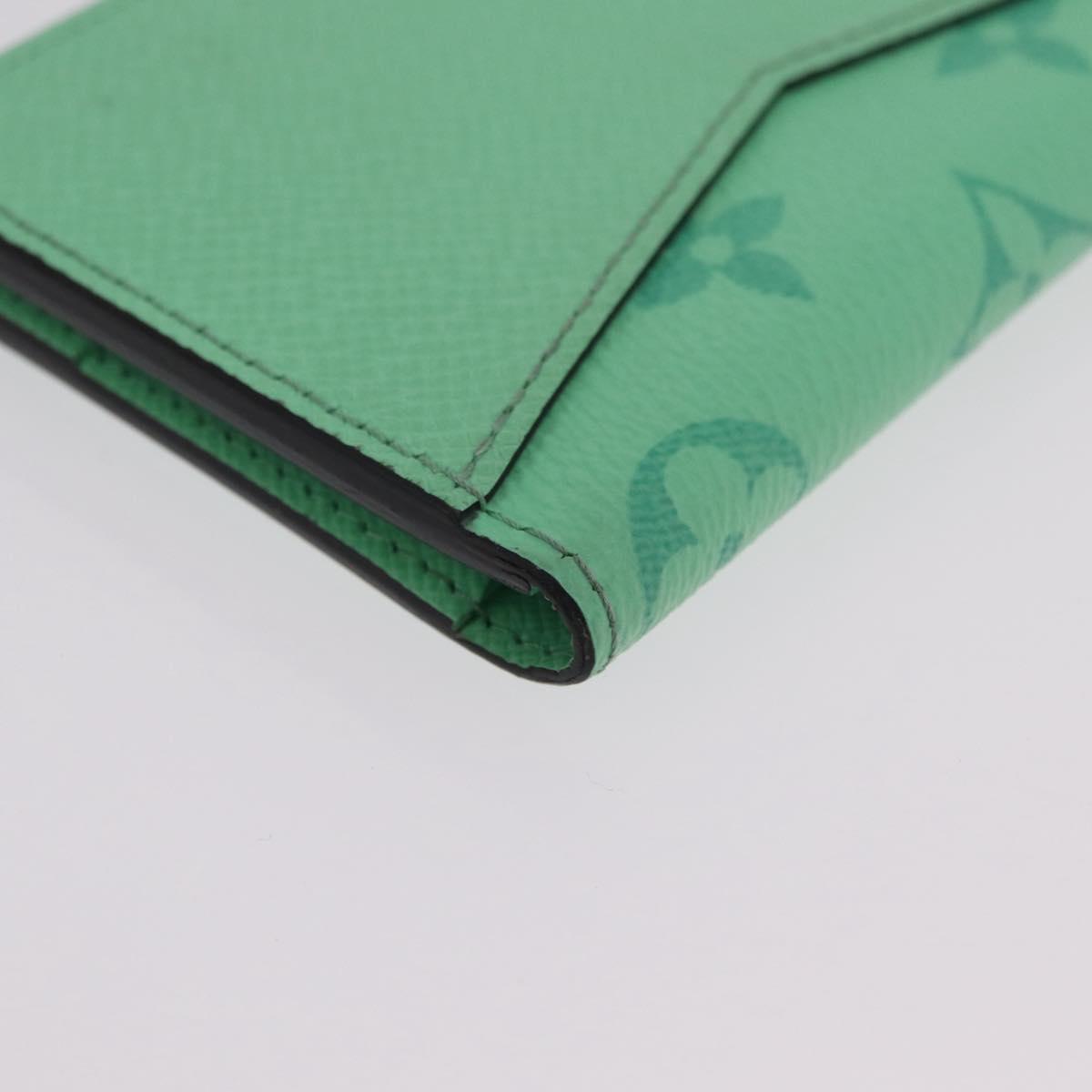 LOUIS VUITTON Organizer Dupoch Card Case Mint Green M27652 LV Auth 205859M