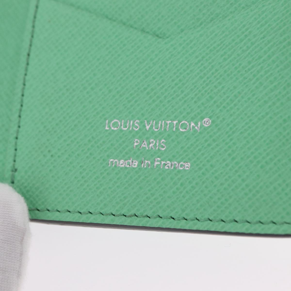 LOUIS VUITTON Organizer Dupoch Card Case Mint Green M27652 LV Auth 205859M