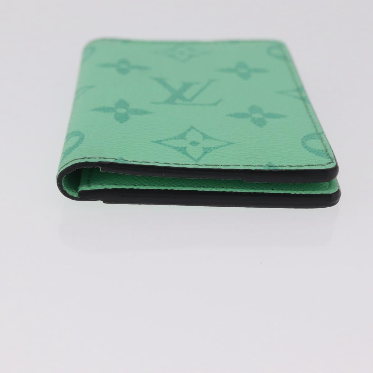 LOUIS VUITTON Organizer Dupoch Card Case Mint Green M27652 LV Auth 205859M