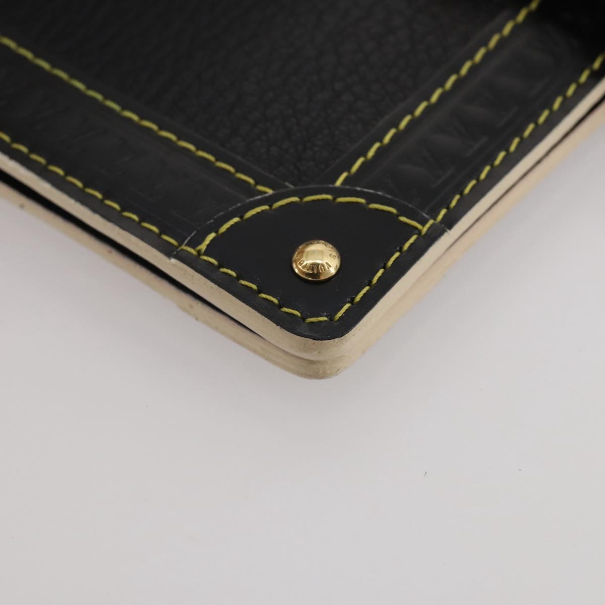 LOUIS VUITTON Suhari Agenda PM Partner Planner Leather Black R21031 Auth 205860A