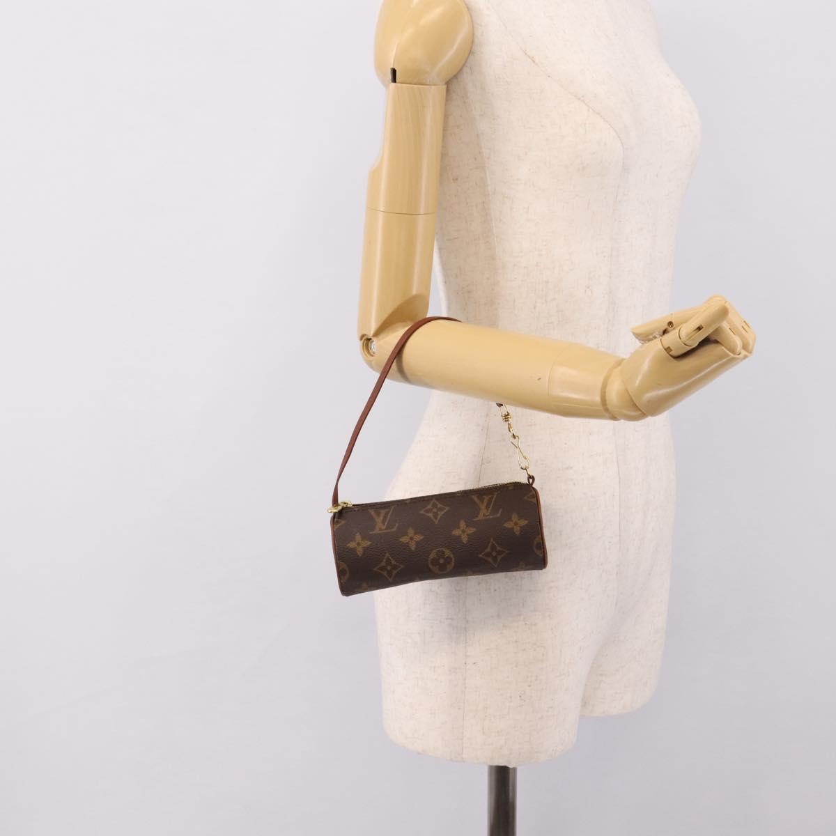 LOUIS VUITTON Monogram Papillon Pouch LV Auth 205861V