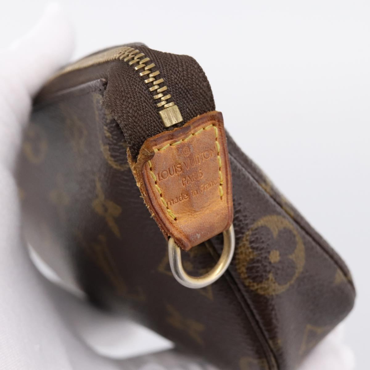 LOUIS VUITTON Monogram Mini Pochette Accessoires Pouch M58009 LV Auth 205864