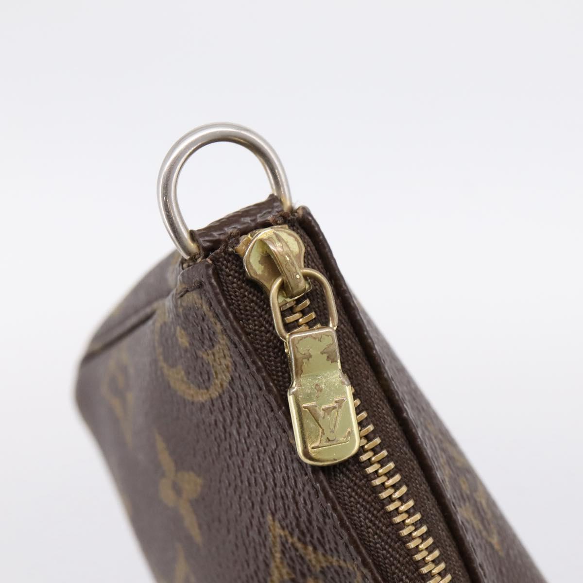 LOUIS VUITTON Monogram Mini Pochette Accessoires Pouch M58009 LV Auth 205864