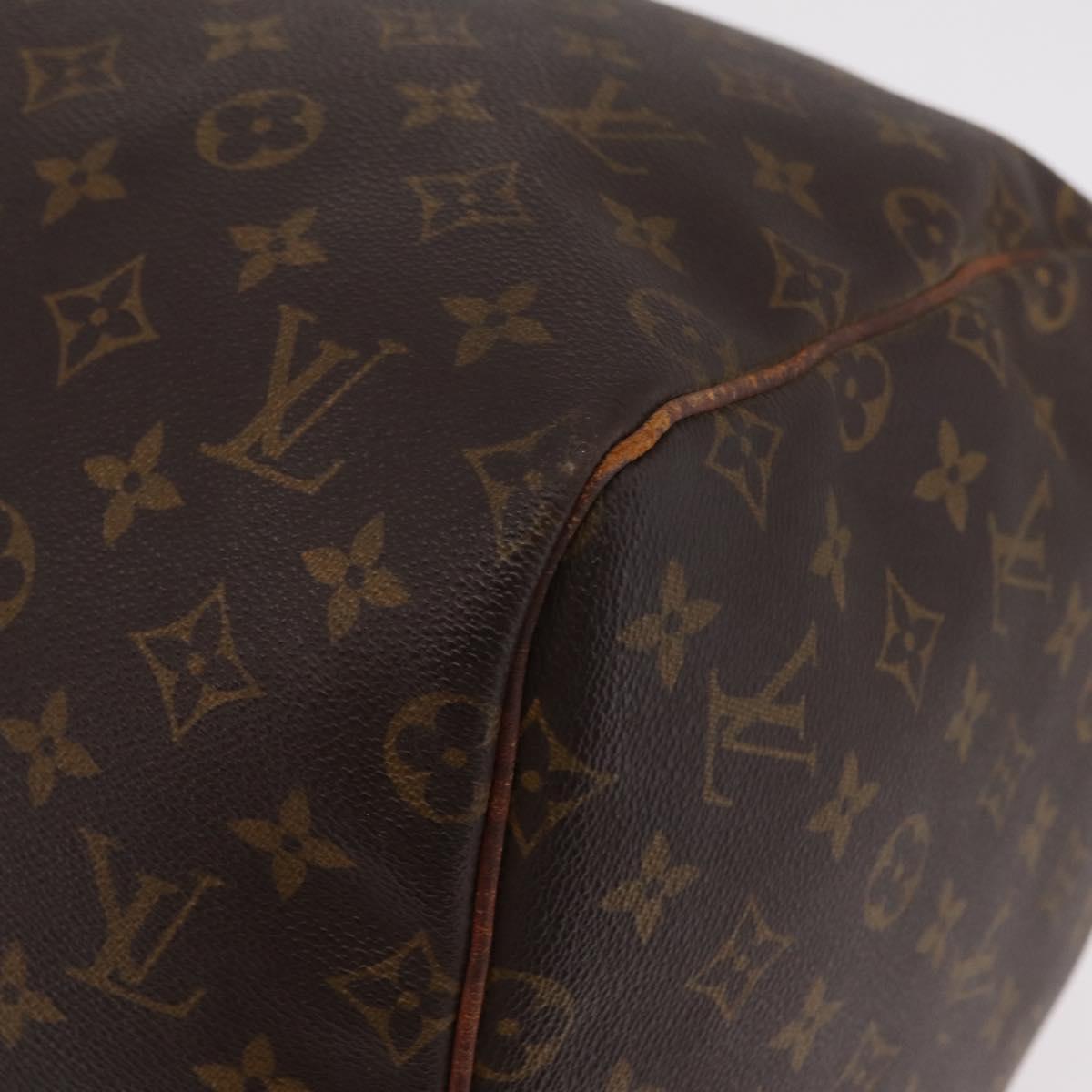 LOUIS VUITTON Monogram Keepall 55 Boston Bag M41424 LV Auth 205870