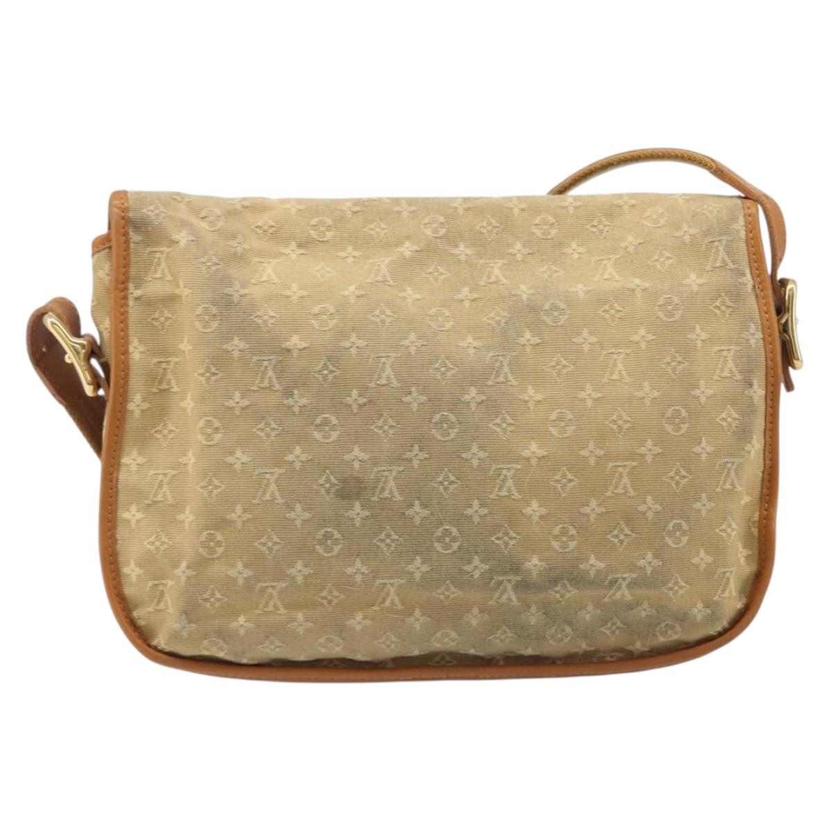 LOUIS VUITTON Monogram Mini Belanger Shoulder Bag Beige M92674 LV Auth 205875