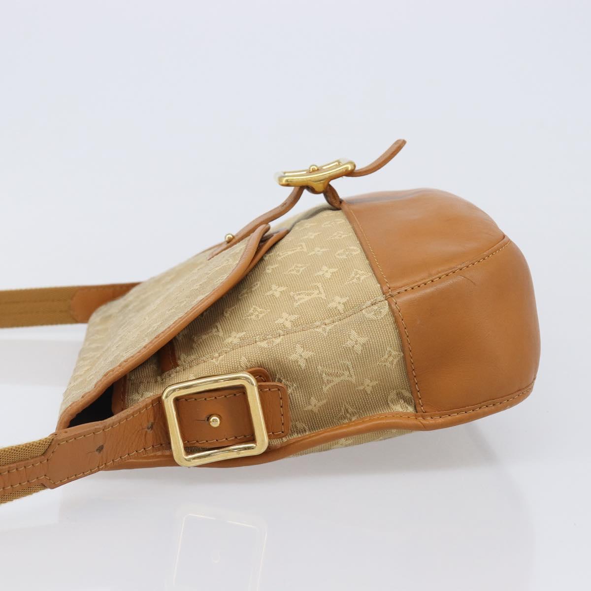 LOUIS VUITTON Monogram Mini Belanger Shoulder Bag Beige M92674 LV Auth 205875