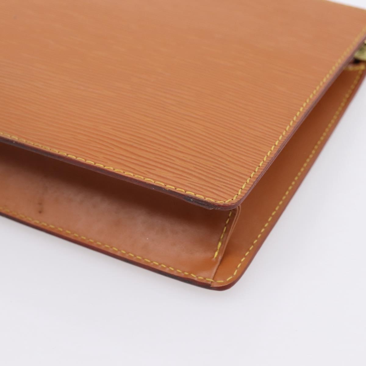 LOUIS VUITTON Epi Pochette Homme Clutch Bag Zipangu Gold M52528 LV Auth 205876A