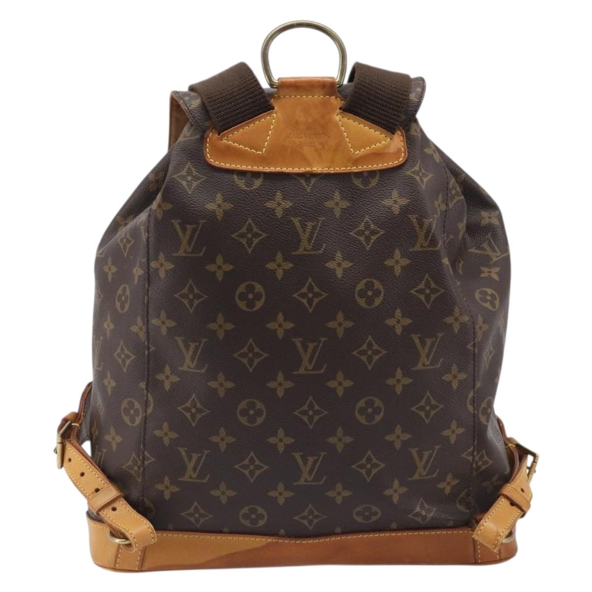 LOUIS VUITTON Monogram Montsouris GM Backpack M51135 LV Auth 205883