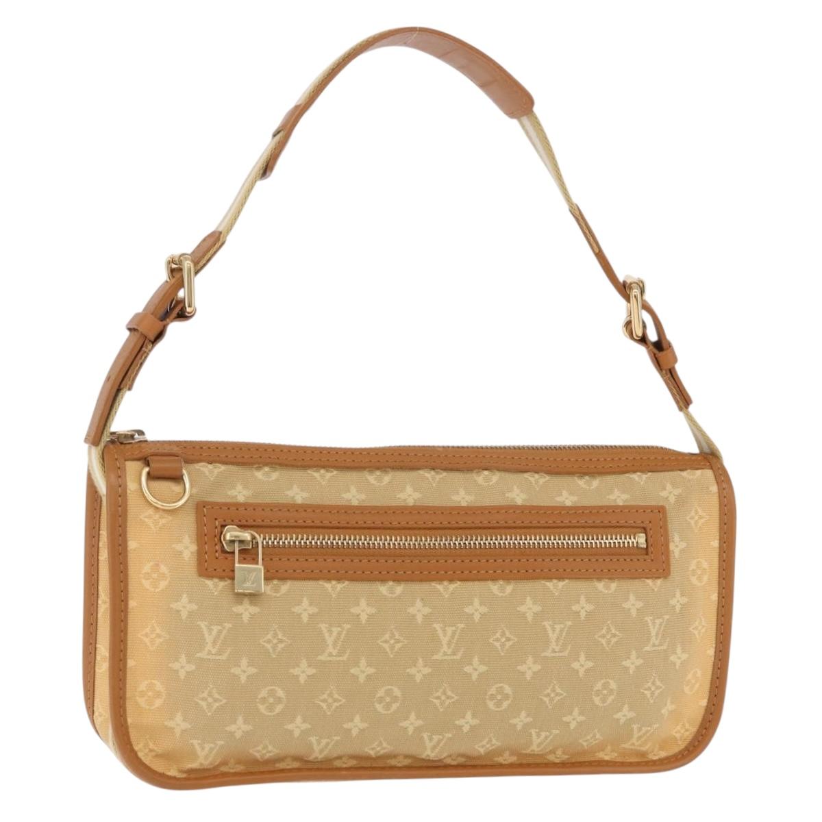 LOUIS VUITTON Monogram Mini Pochette Catrain Bag Beige M92333 LV Auth 205884