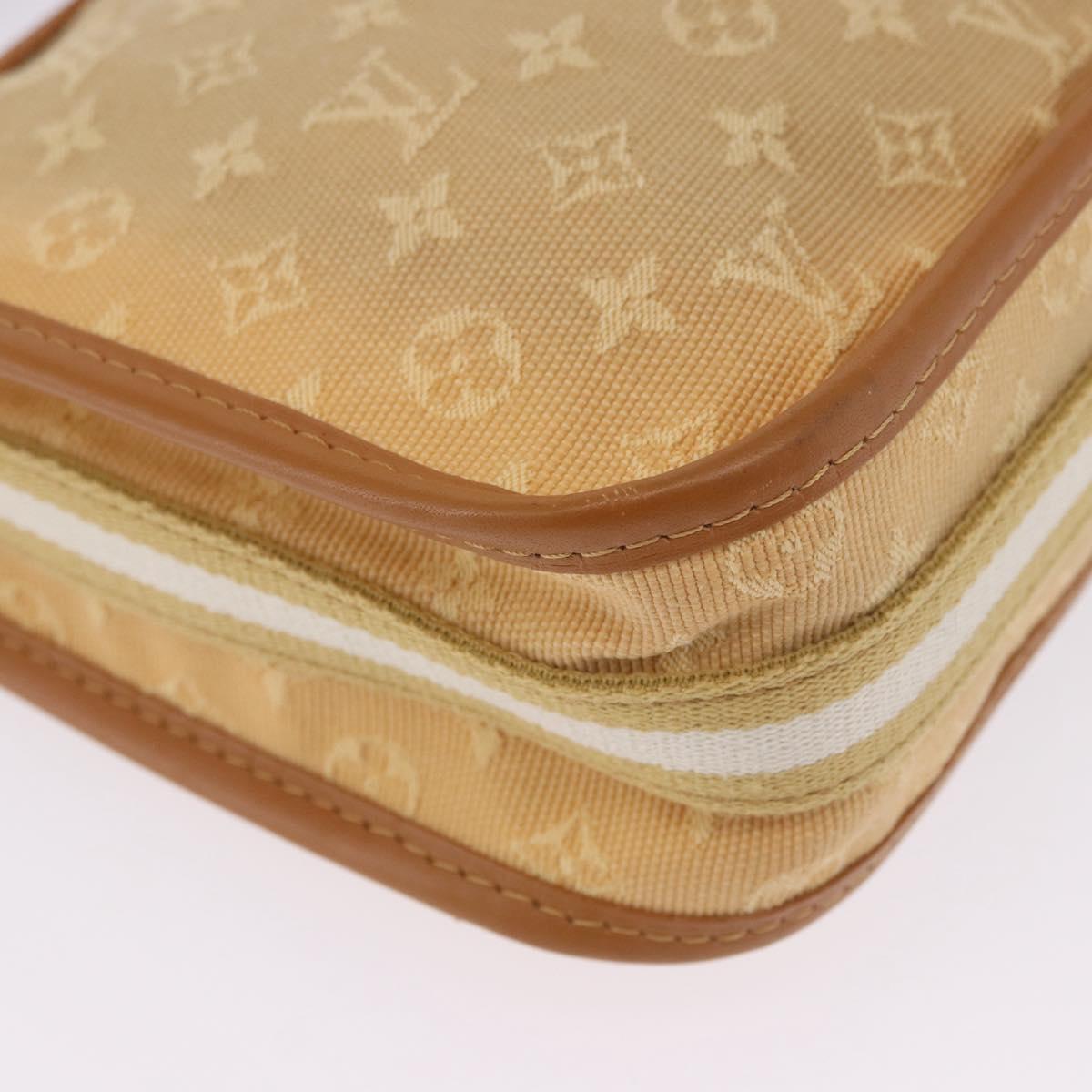 LOUIS VUITTON Monogram Mini Pochette Catrain Bag Beige M92333 LV Auth 205884