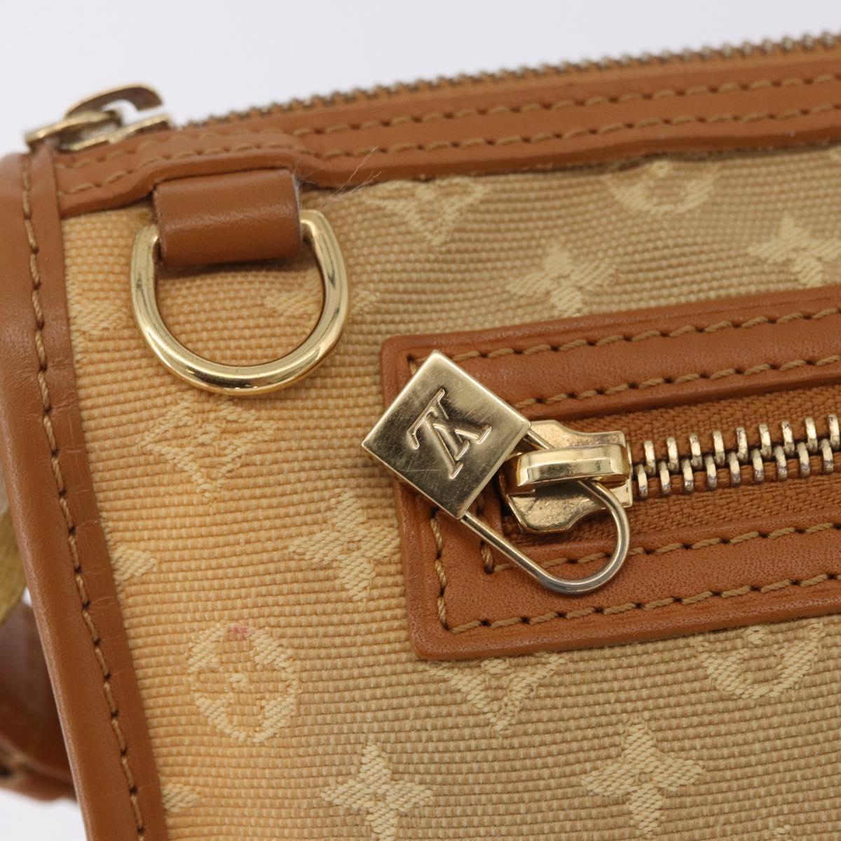 LOUIS VUITTON Monogram Mini Pochette Catrain Bag Beige M92333 LV Auth 205884