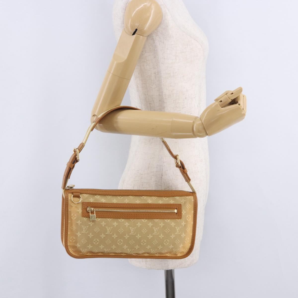 LOUIS VUITTON Monogram Mini Pochette Catrain Bag Beige M92333 LV Auth 205884