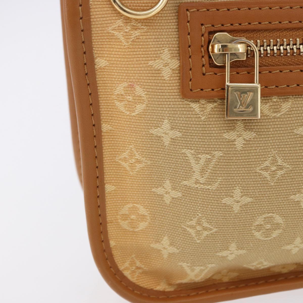 LOUIS VUITTON Monogram Mini Pochette Catrain Bag Beige M92333 LV Auth 205884