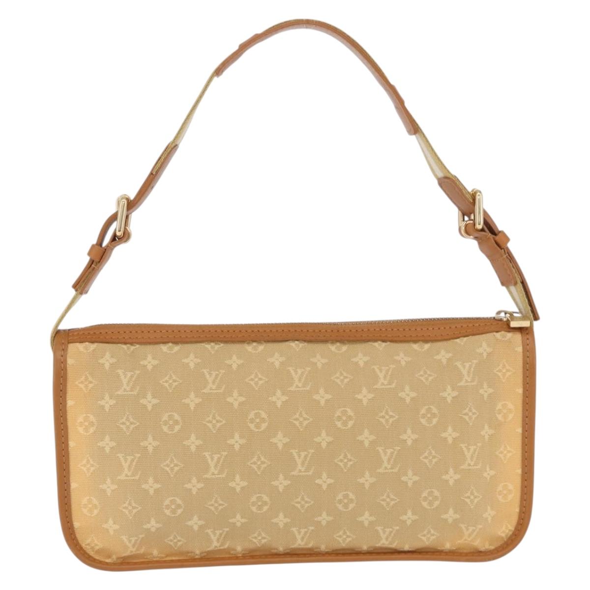 LOUIS VUITTON Monogram Mini Pochette Catrain Bag Beige M92333 LV Auth 205884