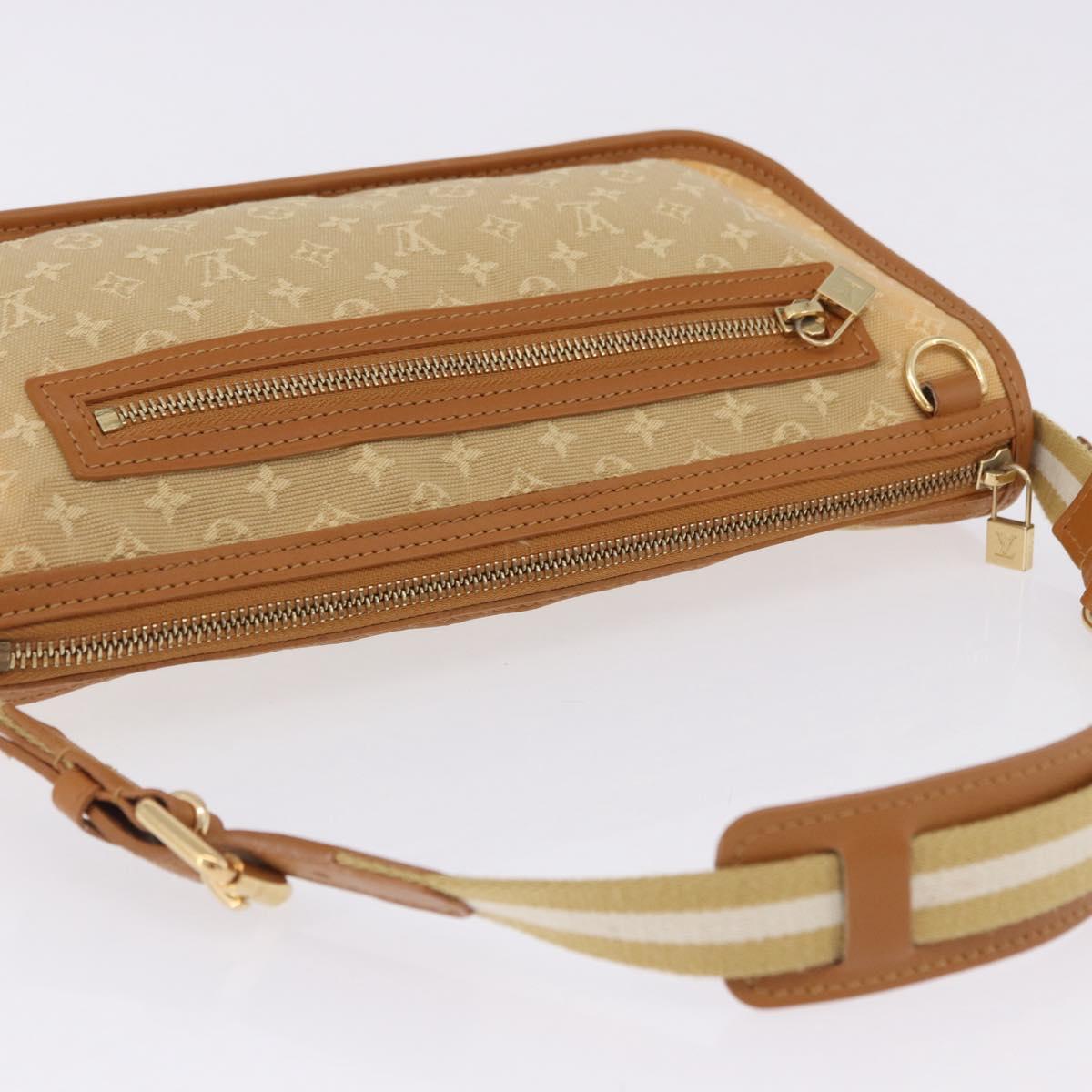 LOUIS VUITTON Monogram Mini Pochette Catrain Bag Beige M92333 LV Auth 205884