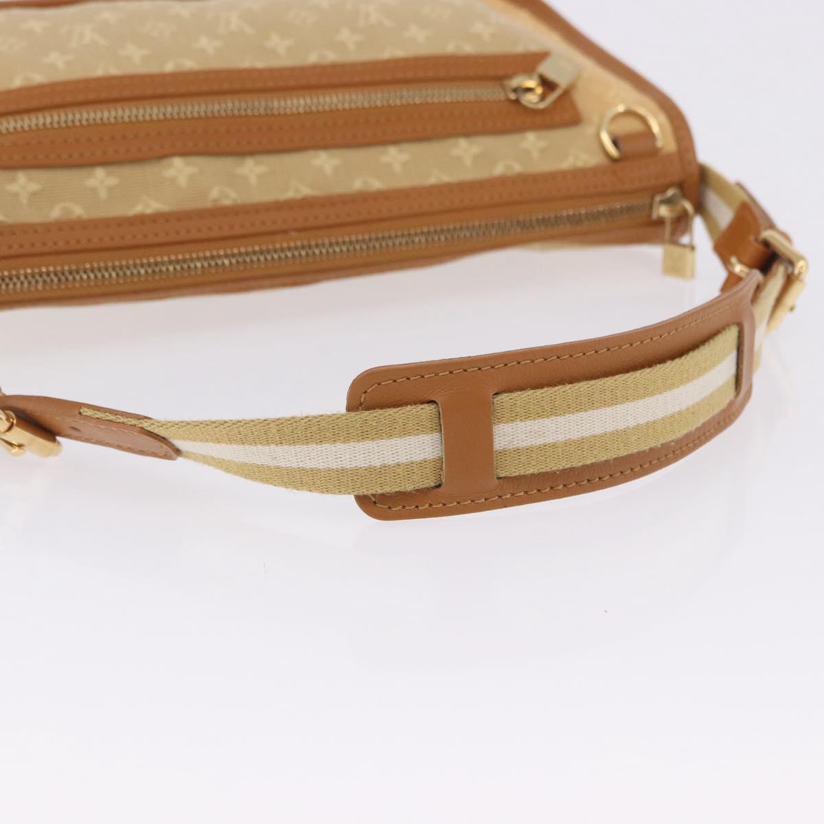 LOUIS VUITTON Monogram Mini Pochette Catrain Bag Beige M92333 LV Auth 205884