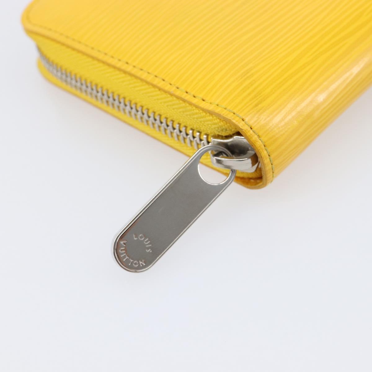 LOUIS VUITTON Epi Zippy Wallet Long Wallet Yellow M60309 LV Auth 205890V