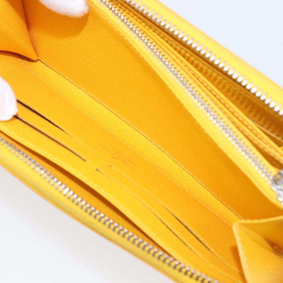 LOUIS VUITTON Epi Zippy Wallet Long Wallet Yellow M60309 LV Auth 205890V