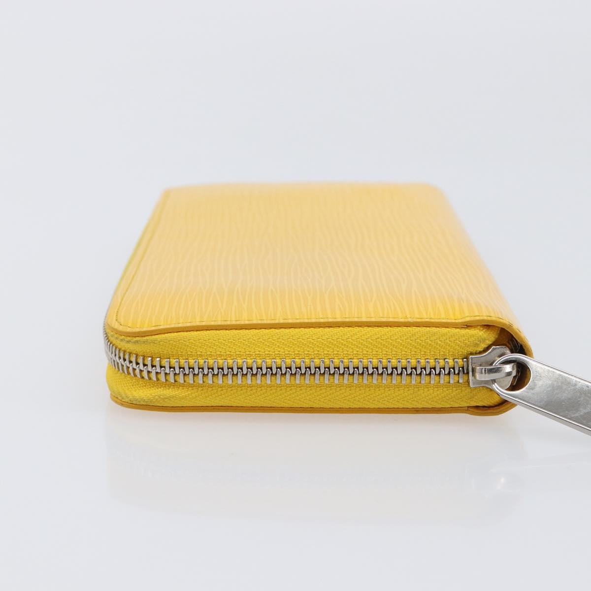 LOUIS VUITTON Epi Zippy Wallet Long Wallet Yellow M60309 LV Auth 205890V