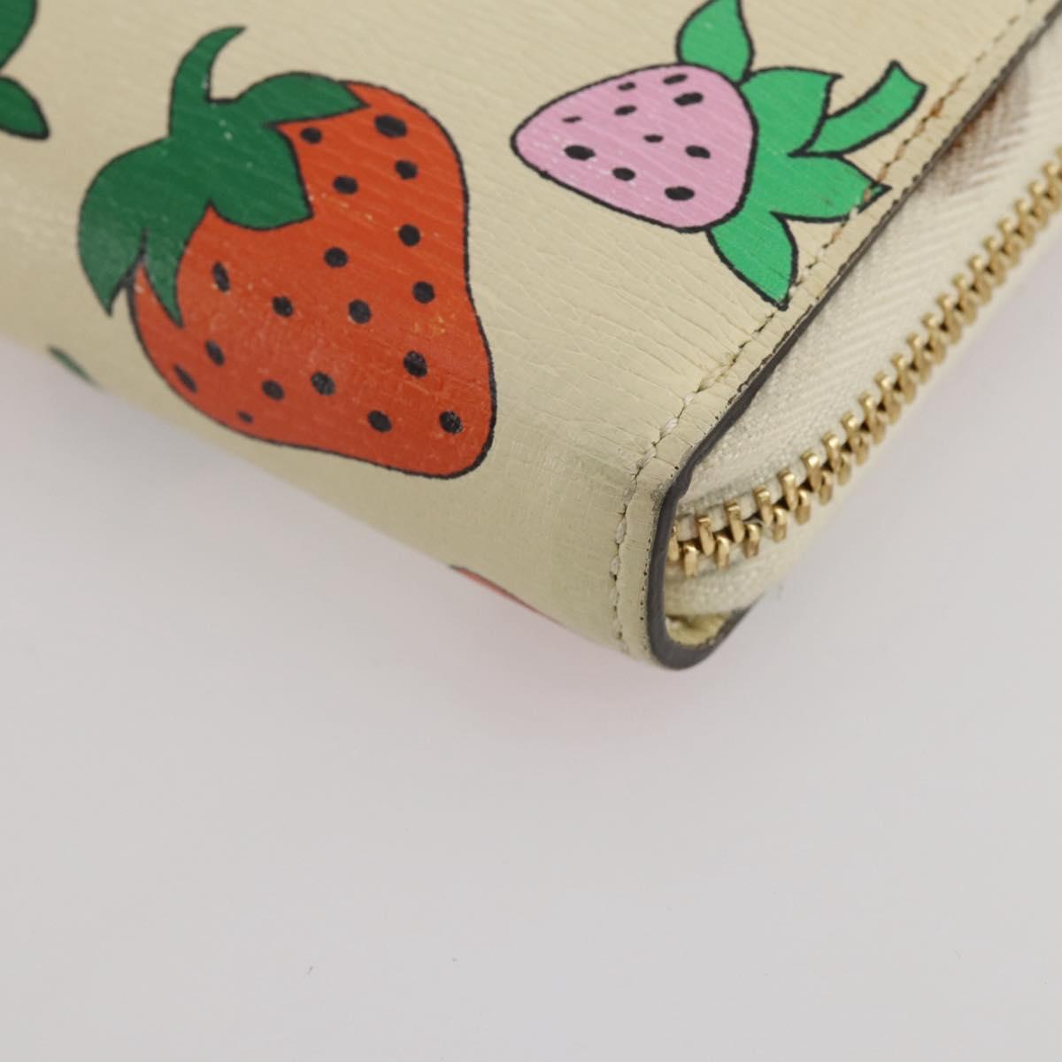 GUCCI Zumi Long Wallet Leather Multicolor Gold Tone 570661 Auth 205893V
