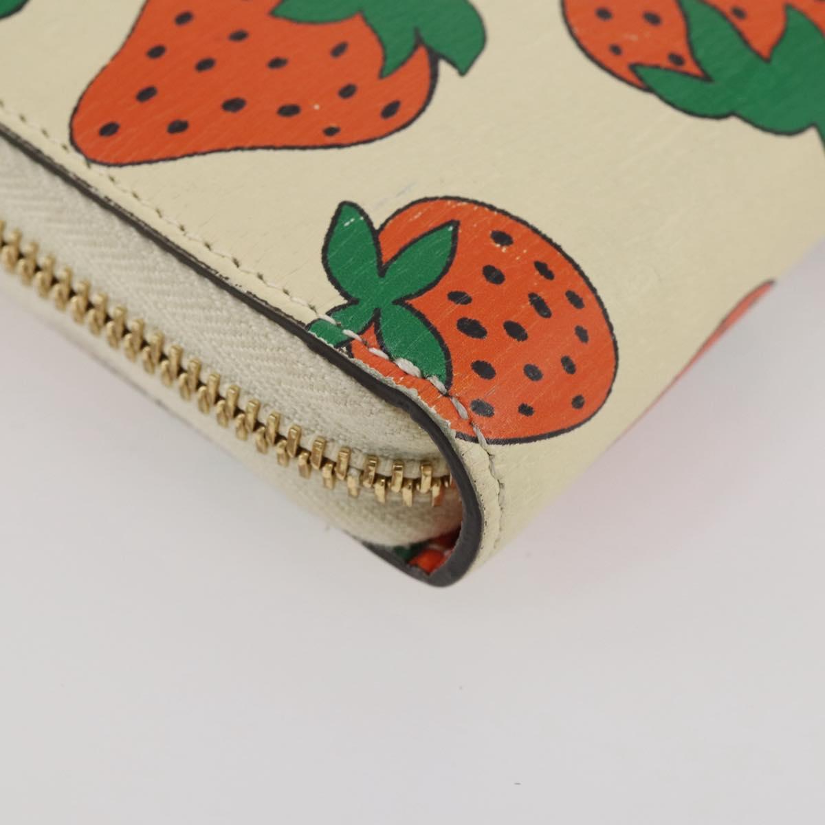 GUCCI Zumi Long Wallet Leather Multicolor Gold Tone 570661 Auth 205893V