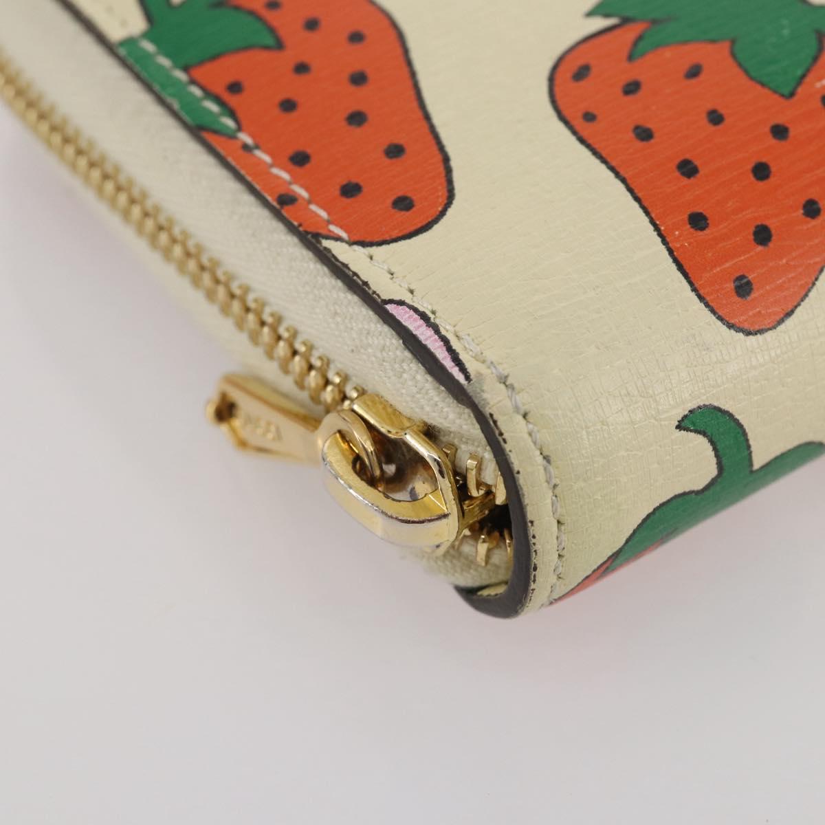 GUCCI Zumi Long Wallet Leather Multicolor Gold Tone 570661 Auth 205893V